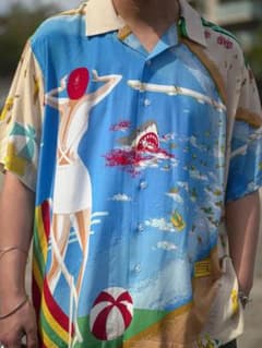 DAN アロハシャツ Shark Aloha Shirtのサムネイル