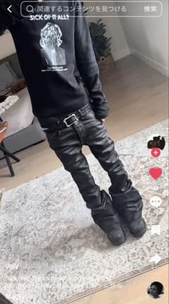 ま*ん様 myuglyfantasy flare denim rick owen ま*ん様 myuglyfantasy flare denim rick owen - メルカリ