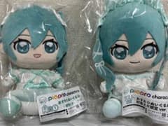 キャラ福くじ ピアプロ 初音ミク A賞 ラスト賞 おすわりぬいぐるみ