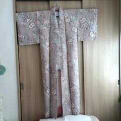 ❤️大人可愛い小紋　辻ヶ花　グレーとピンク ✨超美品　新品畳紙付き ❤️大人可愛い小紋 辻ヶ花 グレーとピンク ✨超美品 新品畳紙付き