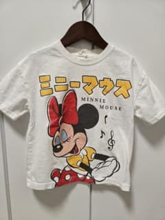【littc】ミニーマウス レトロカタカナTシャツ 120cmのサムネイル