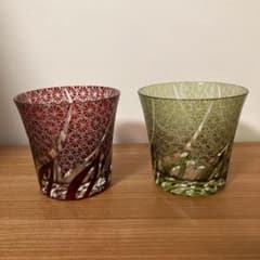 手造り切子グラス　ペアセットのサムネイル