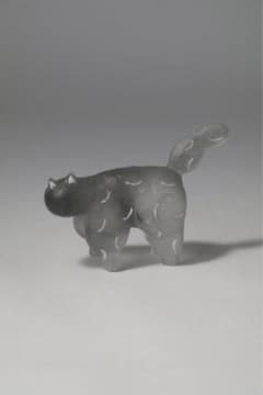 安達知江　ガラス オブジェ ねこ ハンドメイド 安達知江 ガラス オブジェ ねこ ハンドメイド - メルカリ
