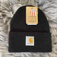 【 新品 】カーハート carhartt ニット帽 キャップ　黒 ユニセックスのサムネイル