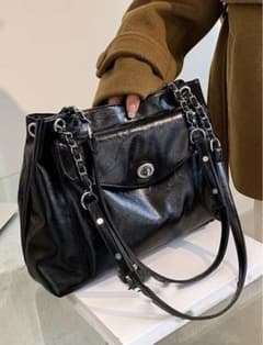 SHEIN フェイクレザートートバッグのサムネイル