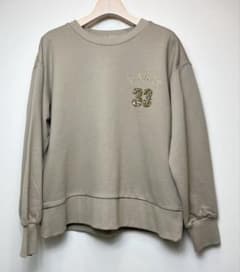 PARIS 33刺繍ベージュスウェット - メルカリ