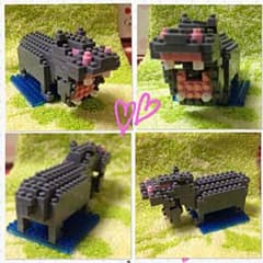 kkk様専用✩⃛ 河田 ナノブロック 【カバ】のサムネイル