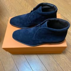 【新品未使用】TOD'S/NAVYショートブーツEU6(最終減額済)のサムネイル