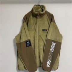 超希少！完売品！wind and sea ミリタリーフリース　ベージュのサムネイル