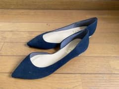 【新品】Le Talon ネイビーフラットシューズのサムネイル
