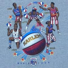 ワールドツアーTシャツ Harlem Globetrotter NBA バスケのサムネイル