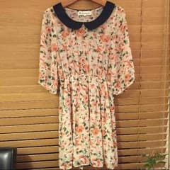 未使用N.naturalbeautybasic花柄のワンピースのサムネイル