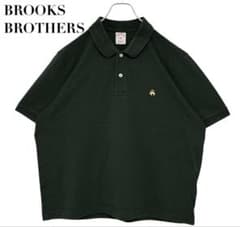 BROOKS BROTHERS 刺繍ロゴ カーキ 緑 XL 半袖 ポロシャツ - メルカリ