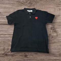 PLAY COMME des GARÇONS ポロシャツ XXL 黒 ブランド品専門の ポロシャツstyle.2024.06.25 GARCONS des COMME PLAY トップス