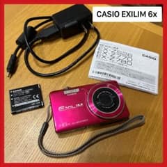 CASIO☆デジカメ☆EXILIM 6x ☆ピンク☆動作確認済☆説明書付き