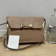 □Chloe（クロエ）良品 / レザー / ショルダーバッグ/ ベージュ系 