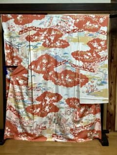 未仕立て振袖（仮絵羽）　御所解き模様のサムネイル