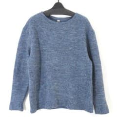 ウティ 24AW TORICOT GIEN 縮絨加工ボートネックニットセーター - メルカリ
