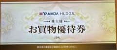 ヤマダホールディングス　株主優待券　お買物優待券 10枚のサムネイル