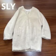 最終お値下げ【クリーニング済★】SLY ボアコート　ホワイトのサムネイル