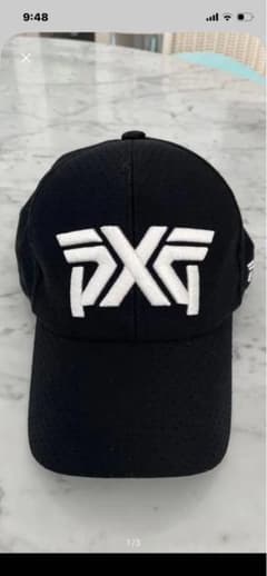PXG 黒 キャップ ロゴ刺繍のサムネイル