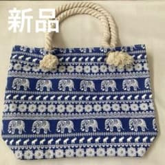 新品❗️ゾウ柄エスニックトートバッグのサムネイル