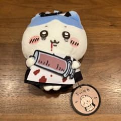 ちいかわ ハチワレ ハロウィンがまぐちポーチ ぬいぐるみ ナースのサムネイル