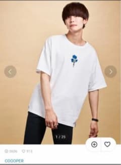 cooper×ker バラ刺繍Tシャツのサムネイル