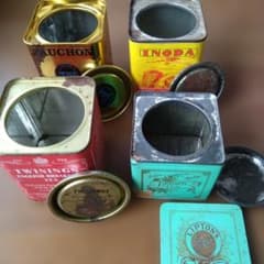 セ*ズ様 昭和レトロ 紅茶 空き缶 ヴィンテージ缶 4種のサムネイル