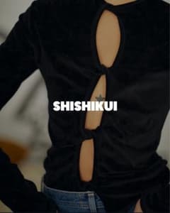 SHISHIKUI /シシクイ/Twist velor BEIGE 長袖のサムネイル