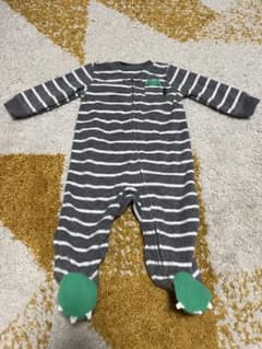 Carter’s★カーターズ★ロンパース★足つき★防寒★恐竜★ボーダー★男の子のサムネイル