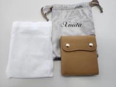 Xviita 二つ折り財布 コンパクト キャメルのサムネイル