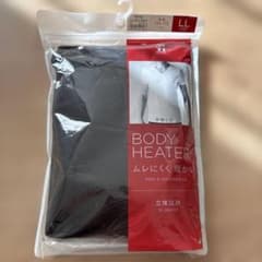 BODY HEATER Vネック半袖　Tシャツ　黒のサムネイル