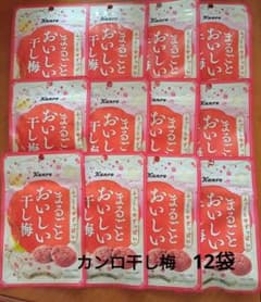 Kanro まるごとおいしい干し梅 19g12袋のサムネイル