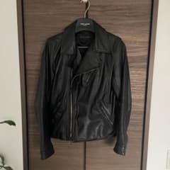 希少 美品 ラウンジリザード カウハイドレザージャケット 黒 0174