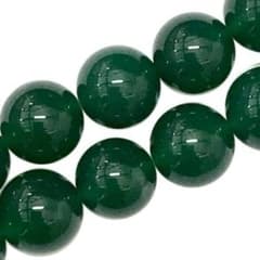 グリーンメノウ 2個入 14ｍｍ ラウンド 丸ビーズ 18b-g14