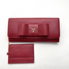 PRADA プラダ サフィアーノ 長財布 フィオッコ リボン 0704-① - メルカリ