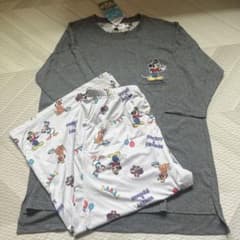 昭和レトロ　ミッキー　パジャマ入れ　レトロパジャマ入れ　オールドディズニー 新品 ディズニー レトロミッキー パジャマ ルームウェア レディースM