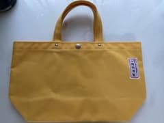 一澤帆布製 トートバッグ／イエロー未使用品97／ボタン加工ありのサムネイル