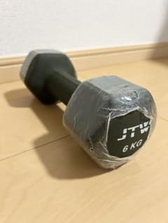 JTW 6kg ダンベル ラバーコーティング 六角形のサムネイル