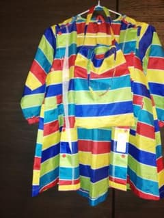 専用。キッズ.カッパ.雨合羽.レインボーのサムネイル