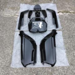 ホンダDUNK用ボディ6点セット、バイク用 外装カウルセット ブラック 