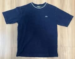 【LACOSTE】半袖 Tシャツ Sサイズ インディゴ 鹿の子のサムネイル