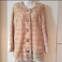 リズリサ[訳あり]ピンクベージュファーコートのサムネイル