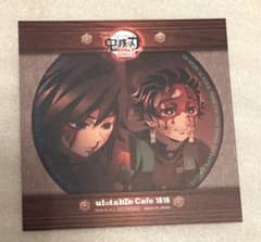 鬼滅の刃 カフェ ポストカード コースター 冨岡義勇＆竈門炭治郎