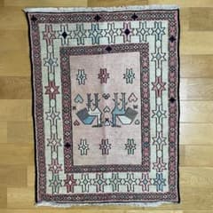 在庫一掃セール】アルデビル キリム ウールシルク 97cm×73cm - メルカリ