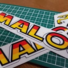 MALOSSI マロッシステッカー217㎜×52㎜×2枚のサムネイル