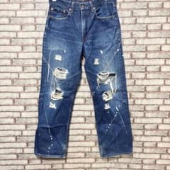 Levi's 508 ダメージデニム ペイント加工 グランジ swag Y2K - メルカリ
