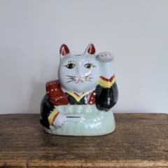 ヴィンテージ】昭和 レトロ 福助 招き猫 商売繁盛 縁起物 - メルカリ