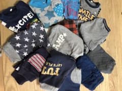 15点の秋、冬の男の子の長ズボン,長袖Tシャツ 90~95cmのサムネイル